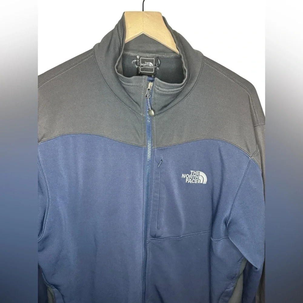 The North Face Soft Shell Jacket Mens Size L Blue Grey